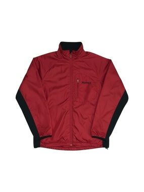 Marmot Lightweight Windbreaker Jacket Men’s‎ Small Red Black Full Zip